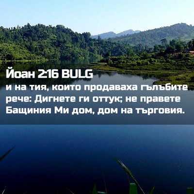 Picture 02 - Йоан 2:16 BULG - и на тия, които продаваха - Bible Verse Picture