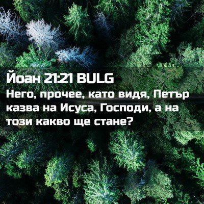 Picture 02 - Йоан 21:21 BULG - Него, прочее, като видя, - Bible Verse Picture