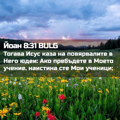 Picture 02 - Йоан 8:31 BULG - Тогава Исус каза на - Bible Verse Picture