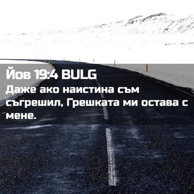 Picture 02 - Йов 19:4 BULG - Даже ако наистина съм - Bible Verse Picture