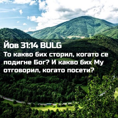 Picture 02 - Йов 31:14 BULG - То какво бих сторил, когато - Bible Verse Picture