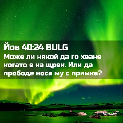 Picture 02 - Йов 40:24 BULG - Може ли някой да го хване - Bible Verse Picture