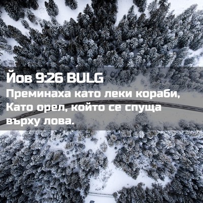 Picture 02 - Йов 9:26 BULG - Преминаха като леки - Bible Verse Picture