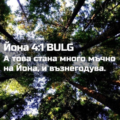 Picture 02 - Йона 4:1 BULG - А това стана много мъчно на - Bible Verse Picture