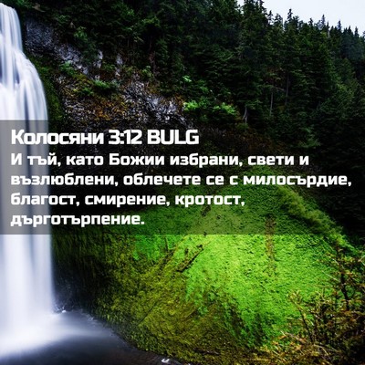 Picture 02 - Колосяни 3:12 BULG - И тъй, като Божии избрани, - Bible Verse Picture