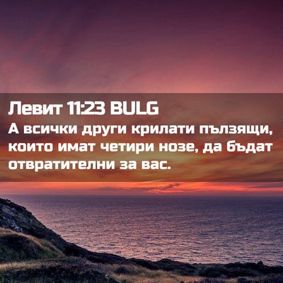 Picture 02 - Левит 11:23 BULG - А всички други крилати - Bible Verse Picture