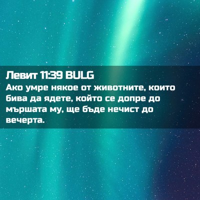 Picture 02 - Левит 11:39 BULG - Ако умре някое от - Bible Verse Picture
