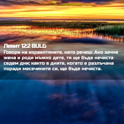 Picture 02 - Левит 12:2 BULG - Говори на израилтяните, - Bible Verse Picture