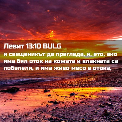 Picture 02 - Левит 13:10 BULG - и свещеникът да прегледа, - Bible Verse Picture