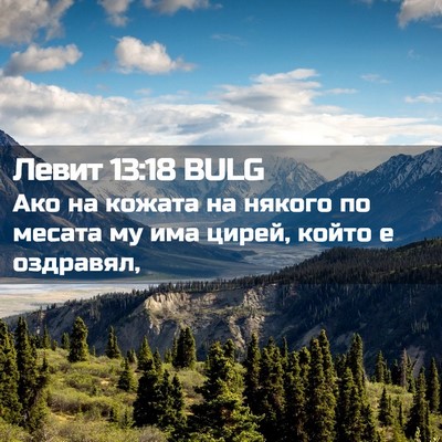 Picture 02 - Левит 13:18 BULG - Ако на кожата на някого по - Bible Verse Picture