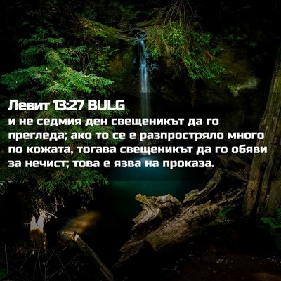 Picture 02 - Левит 13:27 BULG - и не седмия ден свещеникът - Bible Verse Picture