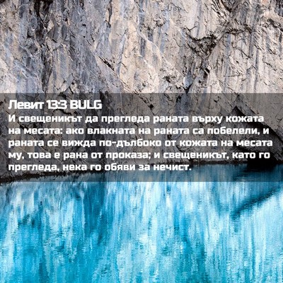 Picture 02 - Левит 13:3 BULG - И свещеникът да прегледа - Bible Verse Picture