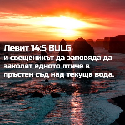 Picture 02 - Левит 14:5 BULG - и свещеникът да заповяда - Bible Verse Picture