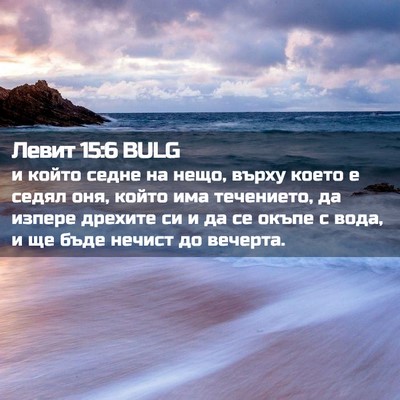 Picture 02 - Левит 15:6 BULG - и който седне на нещо, - Bible Verse Picture