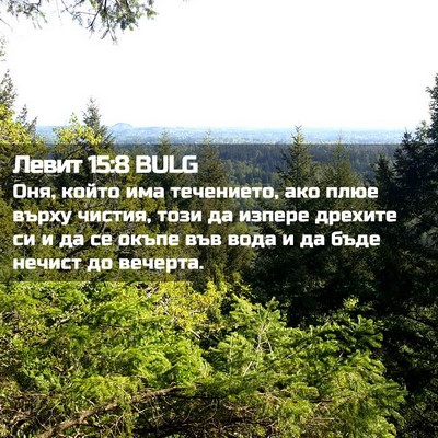 Picture 02 - Левит 15:8 BULG - Оня, който има течението, - Bible Verse Picture
