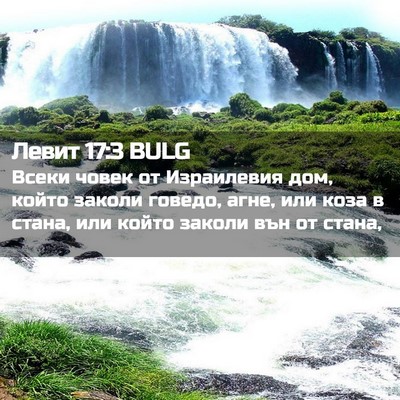 Picture 02 - Левит 17:3 BULG - Всеки човек от Израилевия - Bible Verse Picture