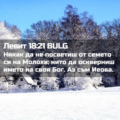 Picture 02 - Левит 18:21 BULG - Никак да не посветиш от - Bible Verse Picture
