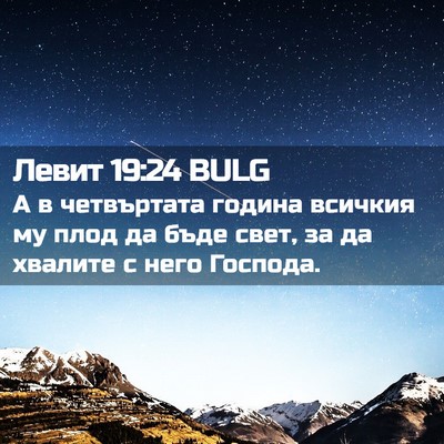 Picture 02 - Левит 19:24 BULG - А в четвъртата година - Bible Verse Picture