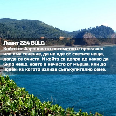 Picture 02 - Левит 22:4 BULG - Който от Аароновото - Bible Verse Picture