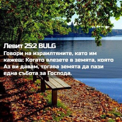 Picture 02 - Левит 25:2 BULG - Говори на израилтяните, - Bible Verse Picture