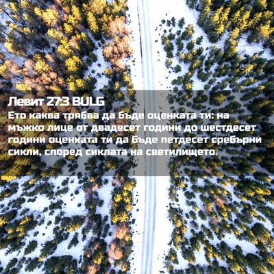 Picture 02 - Левит 27:3 BULG - Ето каква трябва да бъде - Bible Verse Picture