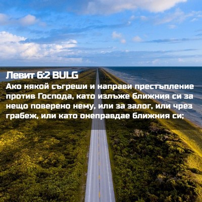 Picture 02 - Левит 6:2 BULG - Ако някой съгреши и - Bible Verse Picture