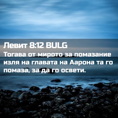 Picture 02 - Левит 8:12 BULG - Тогава от мирото за - Bible Verse Picture