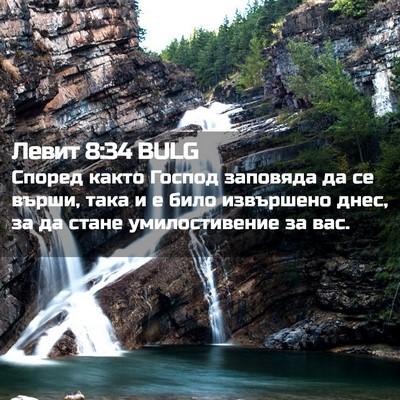 Picture 02 - Левит 8:34 BULG - Според както Господ - Bible Verse Picture