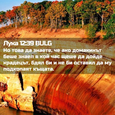 Picture 02 - Лука 12:39 BULG - Но това да знаете, че ако - Bible Verse Picture