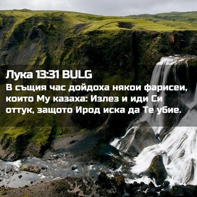 Picture 02 - Лука 13:31 BULG - В същия час дойдоха някои - Bible Verse Picture