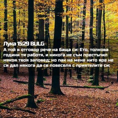 Picture 02 - Лука 15:29 BULG - А той в отговор рече на - Bible Verse Picture