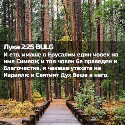 Picture 02 - Лука 2:25 BULG - И ето, имаше в Ерусалим - Bible Verse Picture