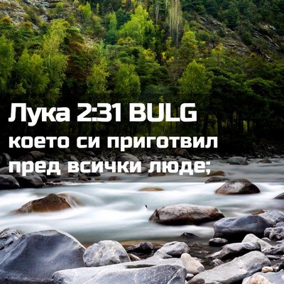 Picture 02 - Лука 2:31 BULG - което си приготвил пред - Bible Verse Picture