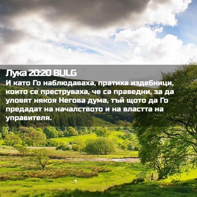 Picture 02 - Лука 20:20 BULG - И като Го наблюдаваха, - Bible Verse Picture
