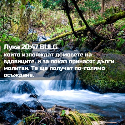 Picture 02 - Лука 20:47 BULG - които изпояждат домовете - Bible Verse Picture