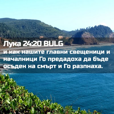 Picture 02 - Лука 24:20 BULG - и как нашите главни - Bible Verse Picture