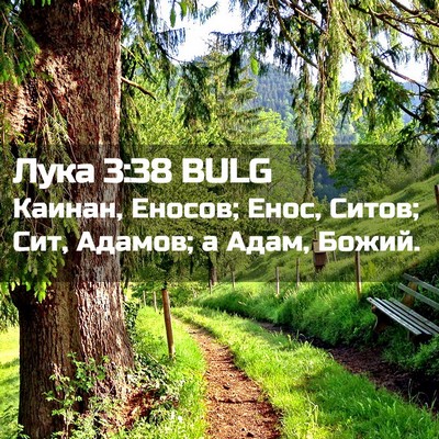 Picture 02 - Лука 3:38 BULG - Каинан, Еносов; Енос, Ситов; - Bible Verse Picture