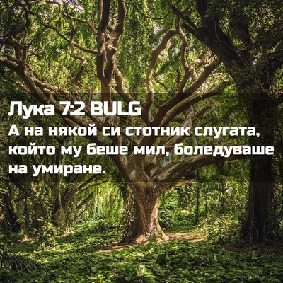 Picture 02 - Лука 7:2 BULG - А на някой си стотник - Bible Verse Picture