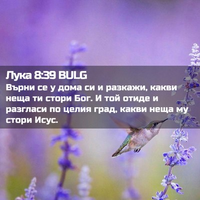 Picture 02 - Лука 8:39 BULG - Върни се у дома си и - Bible Verse Picture