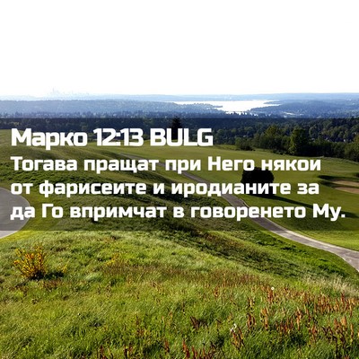 Picture 02 - Марко 12:13 BULG - Тогава пращат при Него - Bible Verse Picture