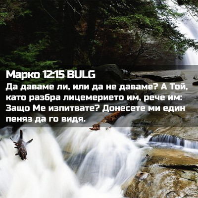 Picture 02 - Марко 12:15 BULG - Да даваме ли, или да не - Bible Verse Picture