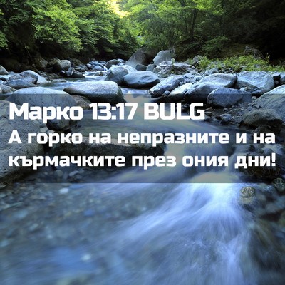 Picture 02 - Марко 13:17 BULG - А горко на непразните и на - Bible Verse Picture