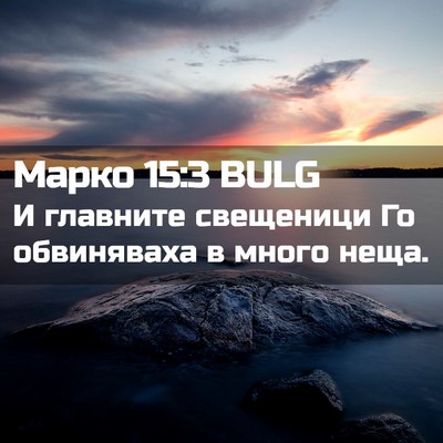 Picture 02 - Марко 15:3 BULG - И главните свещеници Го - Bible Verse Picture