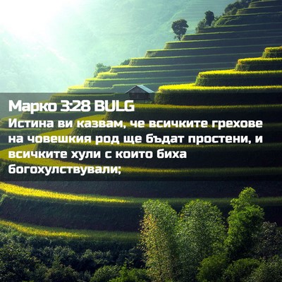 Picture 02 - Марко 3:28 BULG - Истина ви казвам, че - Bible Verse Picture