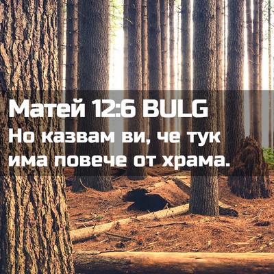 Picture 02 - Матей 12:6 BULG - Но казвам ви, че тук има - Bible Verse Picture