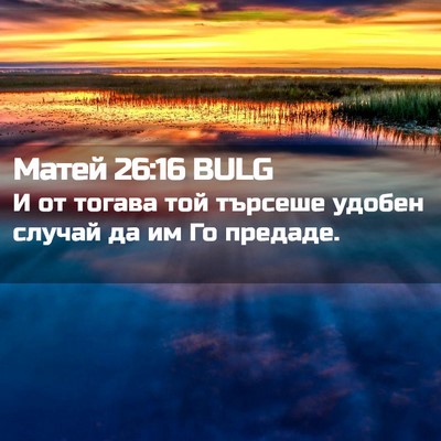 Picture 02 - Матей 26:16 BULG - И от тогава той търсеше - Bible Verse Picture