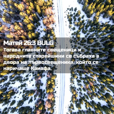 Picture 02 - Матей 26:3 BULG - Тогава главните свещеници - Bible Verse Picture