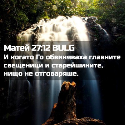 Picture 02 - Матей 27:12 BULG - И когато Го обвиняваха - Bible Verse Picture