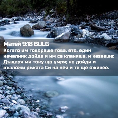 Picture 02 - Матей 9:18 BULG - Когато им говореше това, - Bible Verse Picture