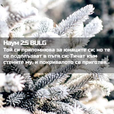 Picture 02 - Наум 2:5 BULG - Той си припомнюва за - Bible Verse Picture